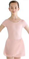 BLOCH Ballettanzug mit Rock CL8262 Microfaser, kurze Arme