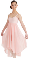 CAPEZIO Kleid BG001 romantisches Trikot mit langem Rock