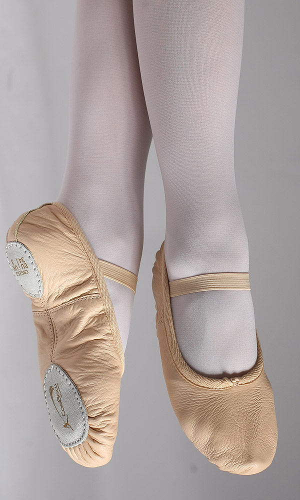 COSBOW Ballettschuhe Leder CBS153 nur 11.90 € geteilte Sohle, rosa-- Ballettschläppchen -
