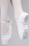 COSBOW Ballettschuhe Leinen CBS103 geteilte Sohle, weiß