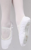 COSBOW Ballettschuhe Leinen CBS113 ganze Sohle, weiß