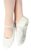 COSBOW Ballettschuhe Leder CBS163 ganze Sohle, weiß