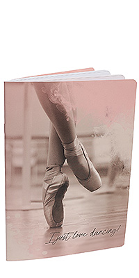 COSBOW Schreibheft Ballettmotiv CBS nur 1.75 € DIN A5, liniert-- -