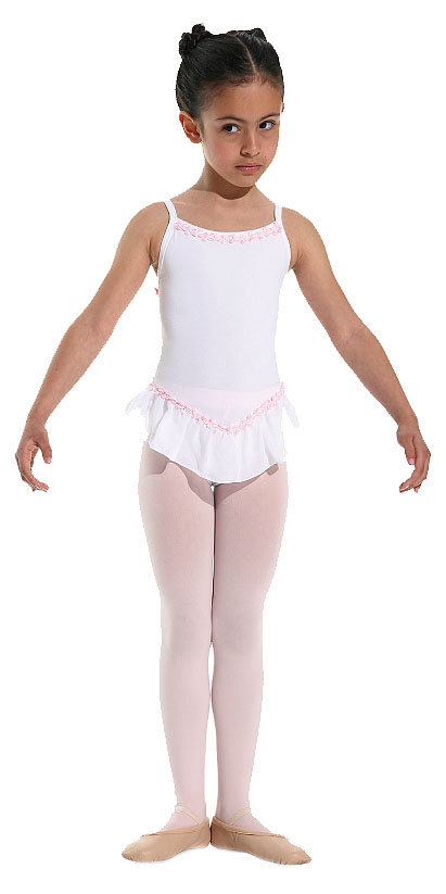 DANCERIES Ballettanzug JULEEN K02 nur 41.90 € Spaghettiträger, Georgette-Rüsche-- Ballettanzug -