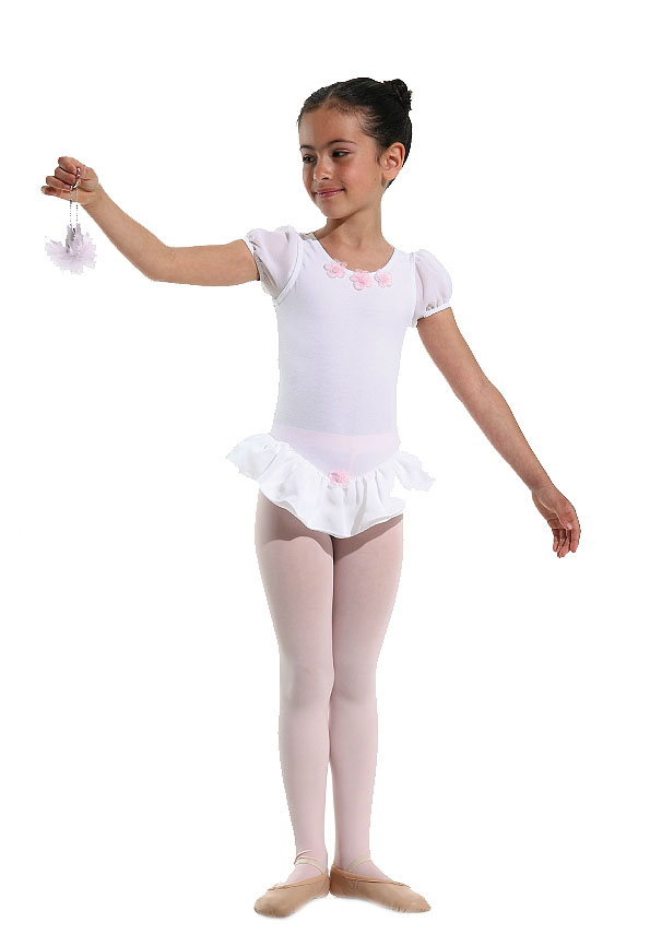 DANCERIES Ballettanzug JOSY K03 nur 26.90 € Puffärmel, doppelte Rüsche-- Ballettanzug -