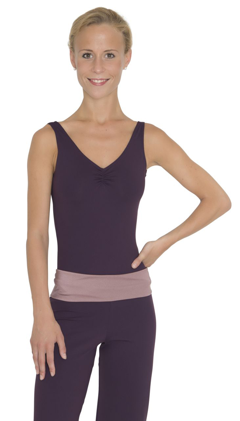 DANCERIES Ballettanzug TINA T58 nur 39.90 € schmale Träger, Brust- und Rückenraffung, tiefer Rückenausschnitt-- Ballettanzug -