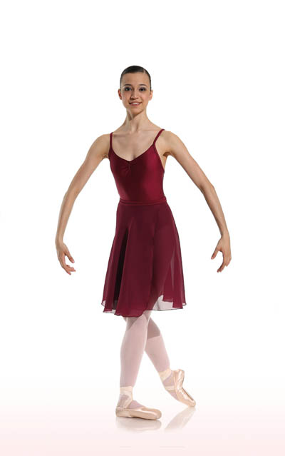 DANCERIES Wickelrock NICKY Z41 nur 28.90 € Georgette, knielang-- Ballettrock -