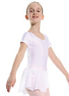 DANCERIES Ballettanzug HANNAH F15 glänzend & Baumwolle, mit Rock Georgette