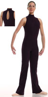 DANCERIES Ganzanzug TEANNA G40 Jazzbein, Rückenöffnung, Stehkragen