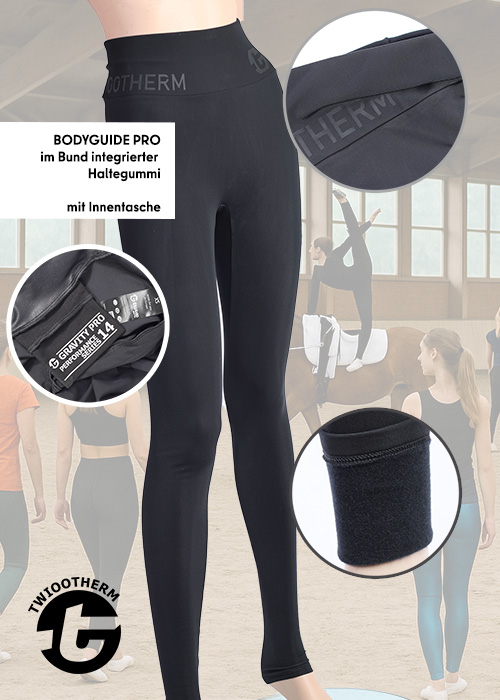 TWIOO SPORTS Leggings mit Bodyguide 146/152 bis XL TThermA1460 nur 36.90 € TwiooTherm extra lange Beinlänge-- Leggings -