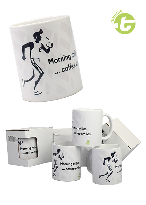 TWIOO SPORTS TWIOO RUNNING – Kaffeebecher Edge9820 morning miles coffee smiles
