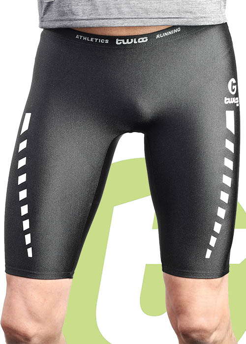 TWIOO RUNNING Lauftights Herren EffectionT1255 kurz, Haftbund