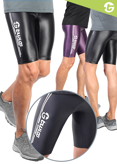 TWIOO RUNNING Lauftights Herren Radler GR-OneX1685 Premium seidenmatt oder Shine
