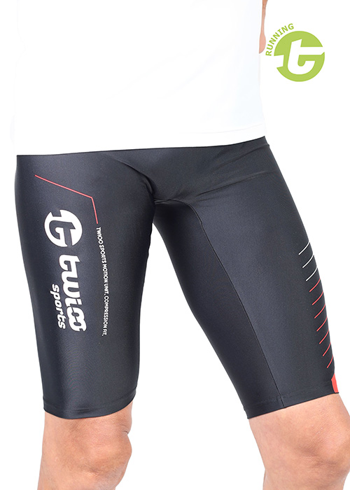 TWIOO RUNNING Fitness Tights Radlerlänge WiStripeGRRU-1685 nur 45.90 € Premium seidenmatt-- Lauftights -