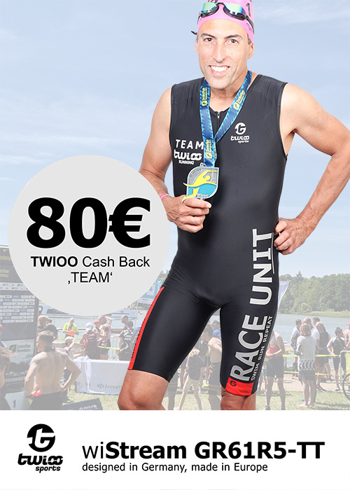 TWIOO RUNNING SwimRun Anzug 80€ CashBack WiStreamGRR5TT-61R5 Team TWIOO RUNNING