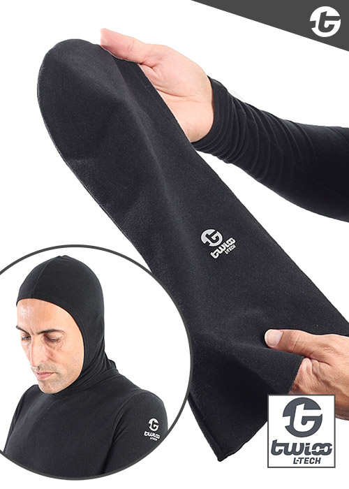 TWIOO L.TECH Kapuze enganliegend LTECA095R nur 25.90 € Intensive Klett Oberfläche-- Zubehör -